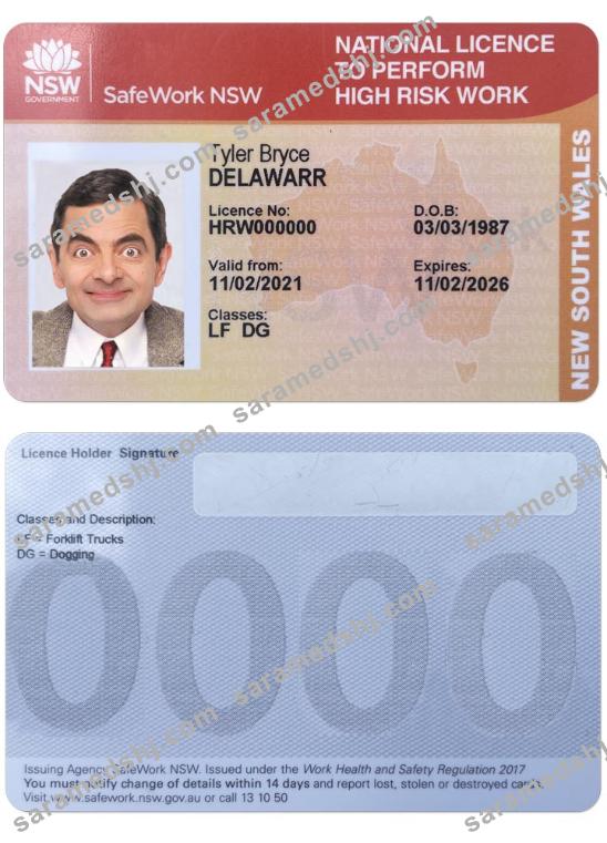 NEW SOUTH WALES national license